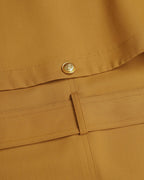 Mustard Yellow Classic Raglan Sleeve Trench Coat| 100% Wool