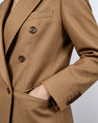 Sunset Brown Linen Blazer Suitpure