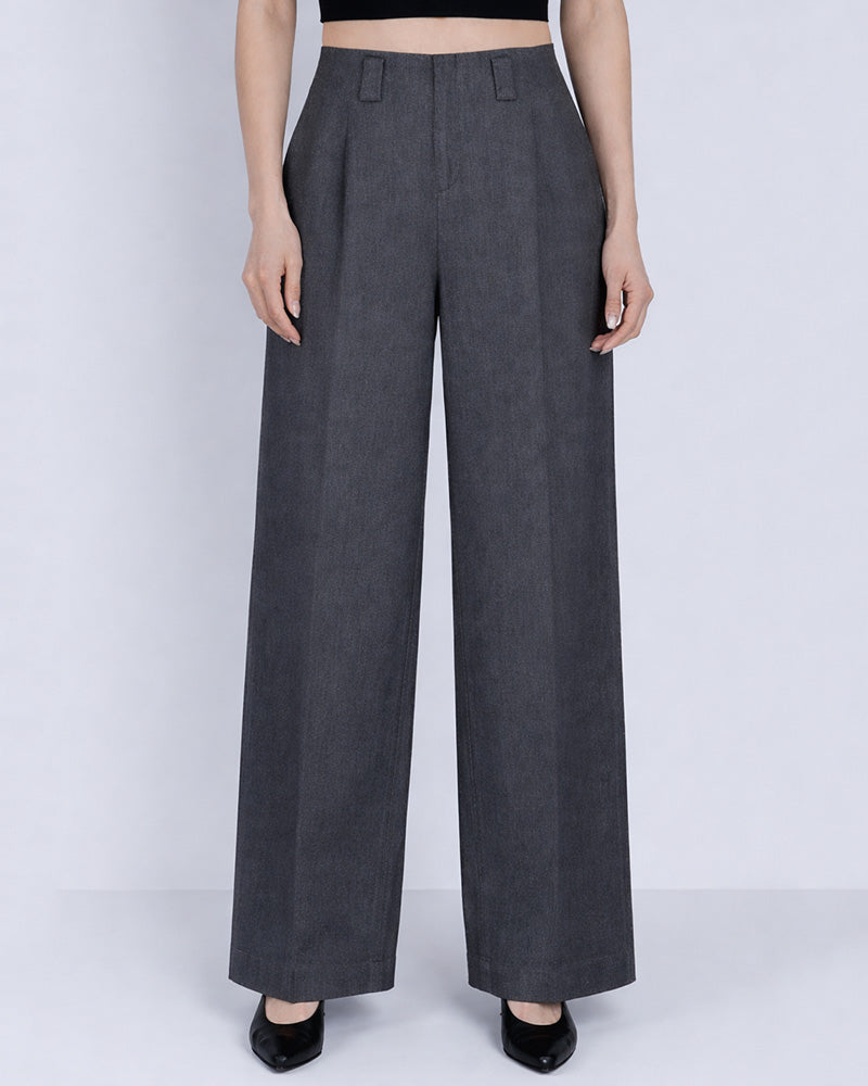 Heavyweight Tencel Linen Straight Leg Trousers Suitpure