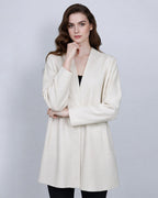 Khaki Cocoon Coat with Raglan Sleeves Suitpure