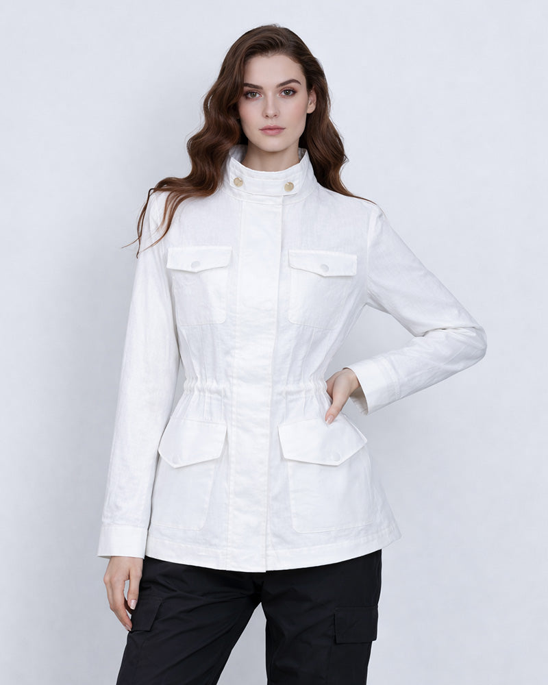 Lightweight Linen Unlined Travel Jacket