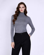 Multi-Color Turtleneck Wool Base Layer | Slim Fit