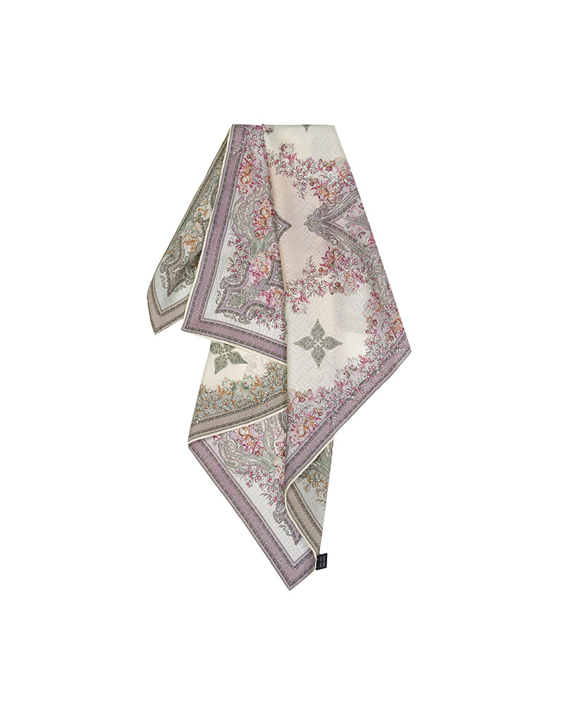 Women Soft Vintage Paisley Print Lightweight Chiffon Scarf Suitpure