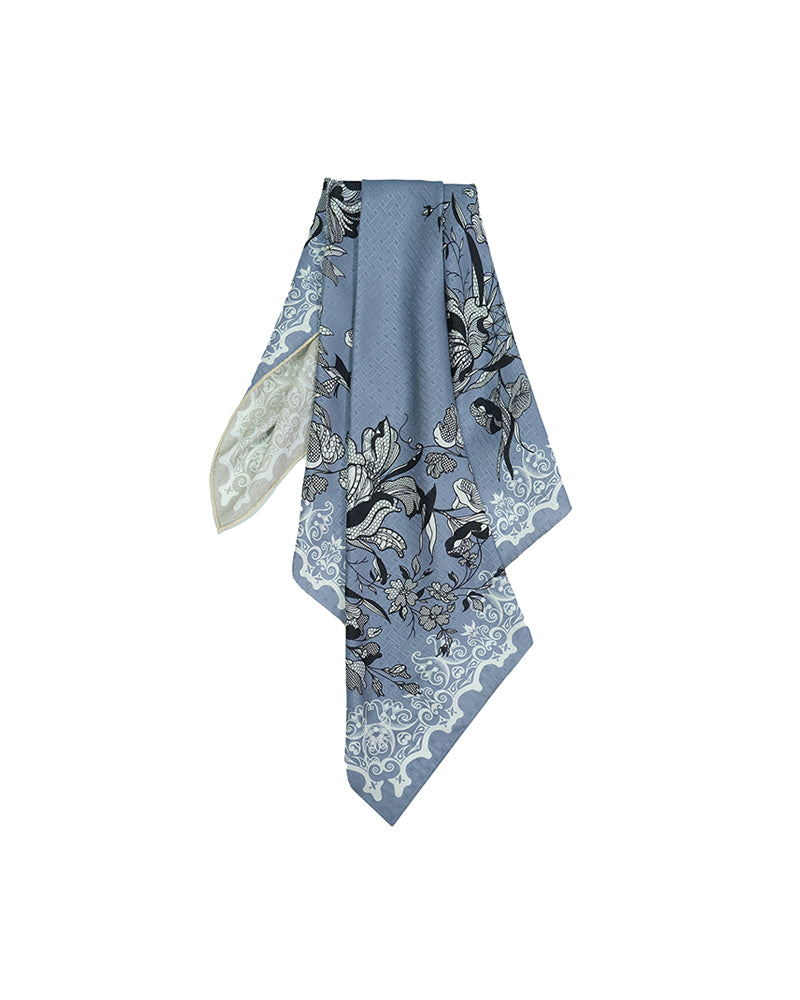Women Soft Vintage Paisley Print Lightweight Chiffon Scarf Suitpure