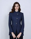Relaxed Fit Mandarin Collar Blazer Suitpure