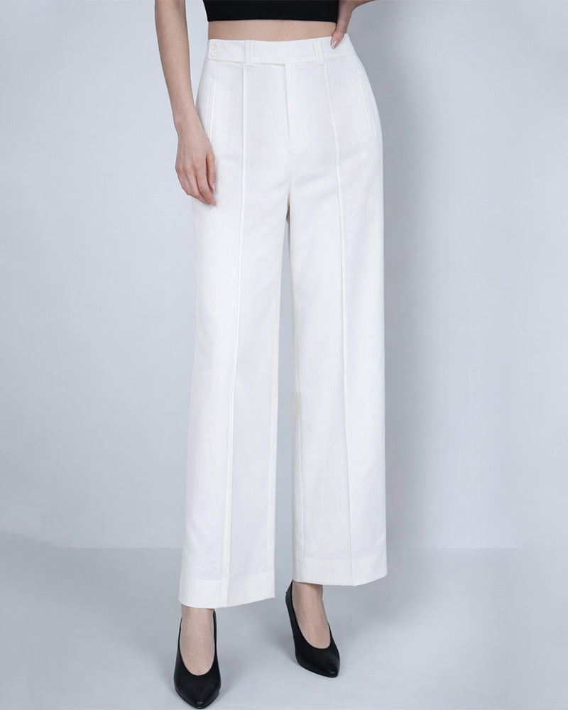 Relaxed Fit Tencel Linen Straight Pants Suitpure