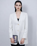 Relaxed Fit Tencel Linen Jacket Suitpure