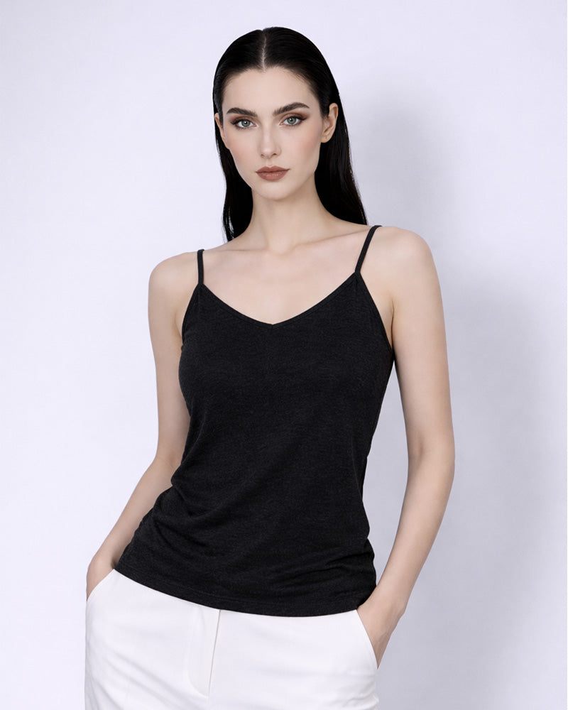 Ribbed Knit Camisole | Slim Fit Layering Essential Suitpure