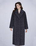 Suli Wool Long Coat in Shadow Grey Suitpure