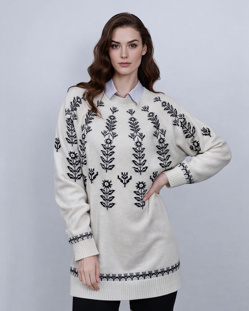 Sunflower Yellow Long Knit Dress | Cozy Layer