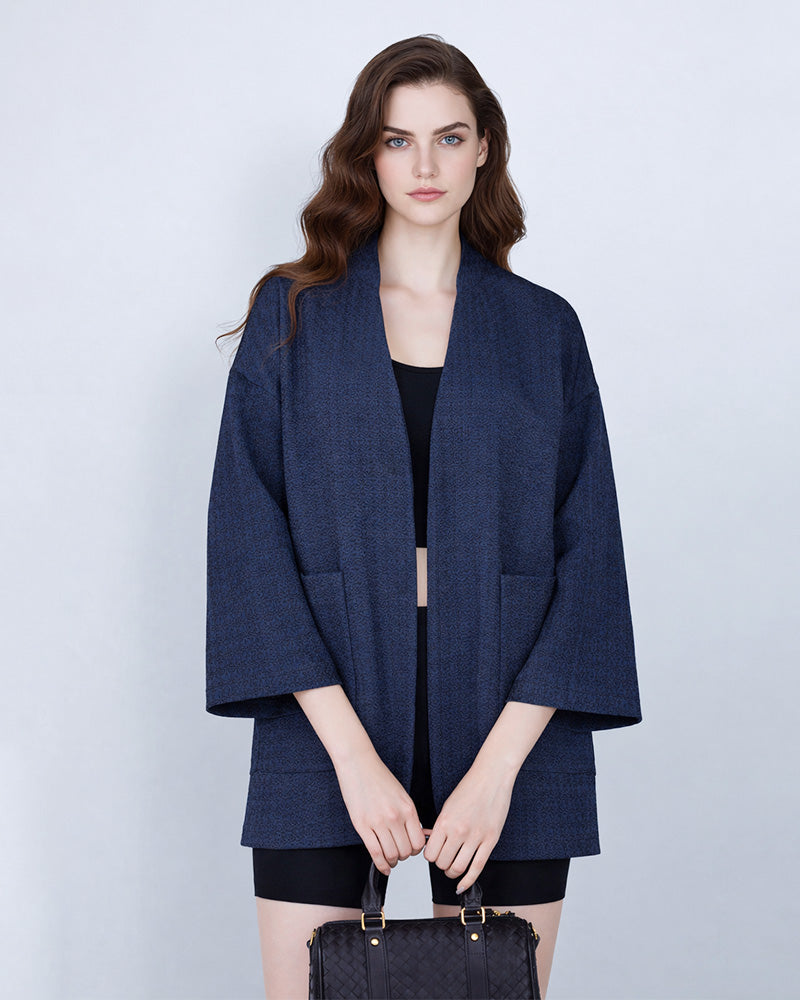 Zen Relief Textured Shirt Jacket | Relaxed Silhouette