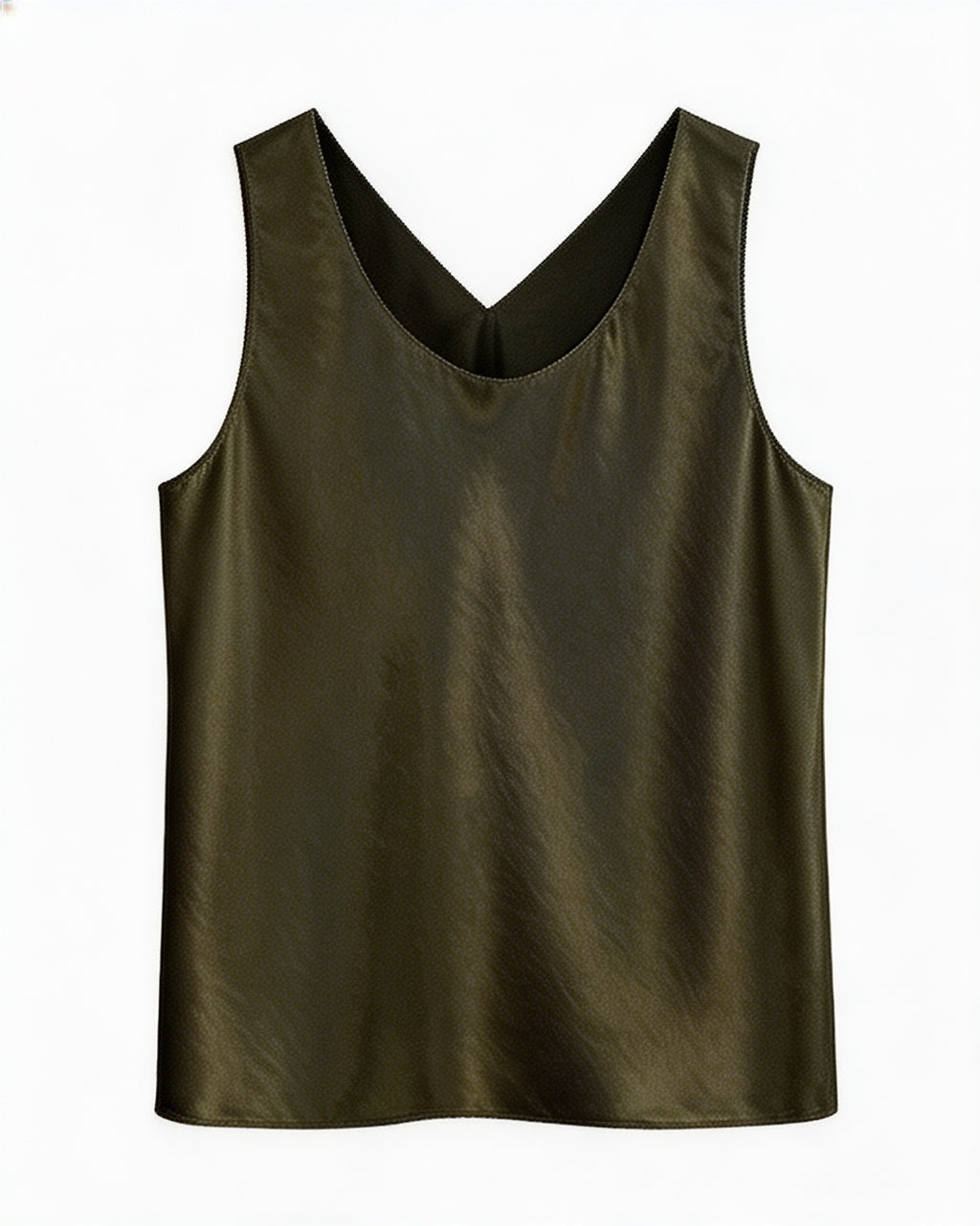 Four-Color Simple Satin Acetate Tank Top Suitpure