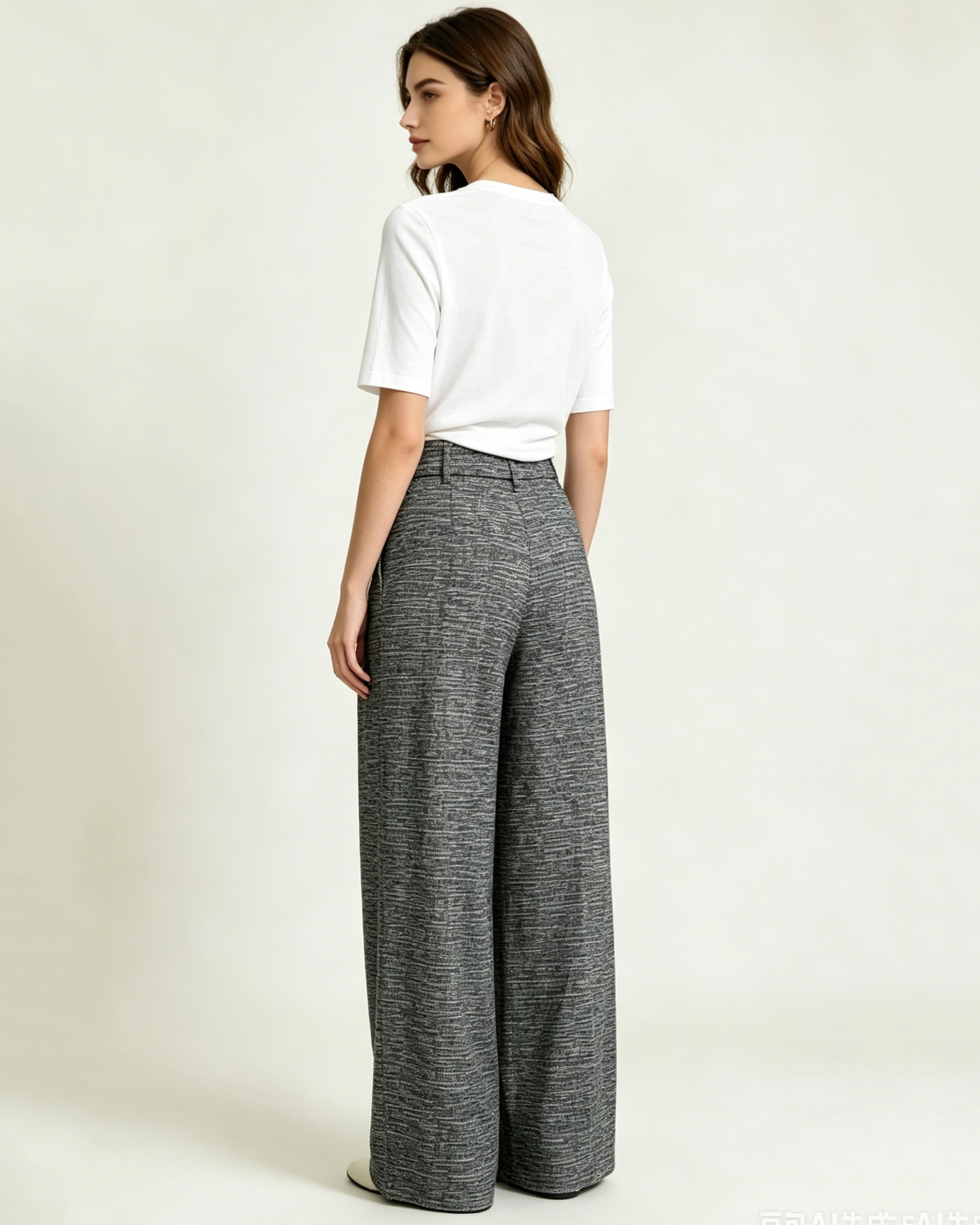 Houndstooth Linen Wide Suitpure