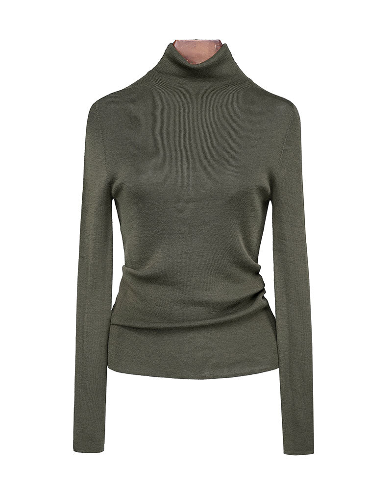 Multi-Color Turtleneck Wool Base Layer | Slim Fit