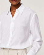 Italian One-Piece Collar Linen Shirt Suitpure