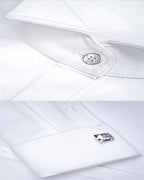 Elegant Summer Wing Collar Blouse with French Cuffs Suitpure