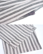 Women Linen High Waist Striped Linen Wide Leg Palazzo Pants Suitpure