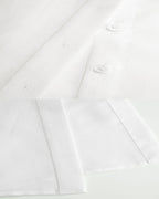 Elegant Bow Neck Tie White Loose Fit Chiffon Blouse Suitpure