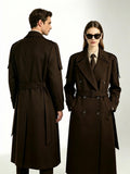 Military Style Epaulet Belted Trench Coat