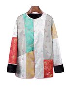 Song Brocade Art Patchwork Jacket Suitpure