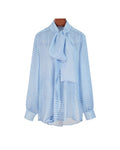 Seasalt Polka Dot Mandarin Collar Blouse with Self-Tie Suitpure