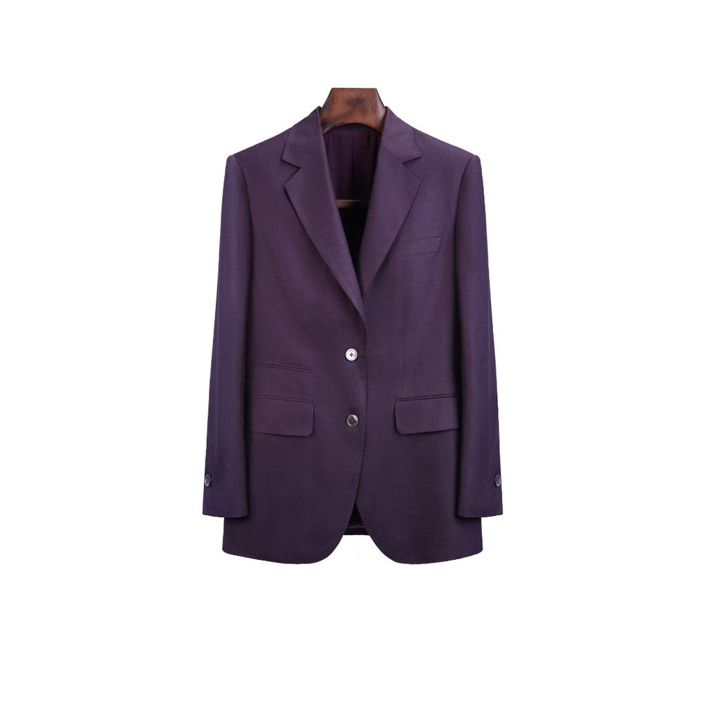 Linen Cotton Oversized Casual Blazer Suitpure