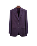 Linen Cotton Oversized Casual Blazer Suitpure