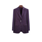Linen Cotton Oversized Casual Blazer Suitpure