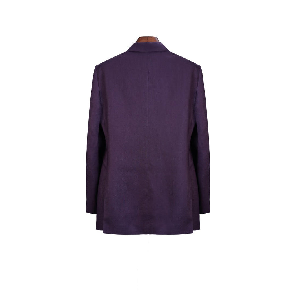 Linen Cotton Oversized Casual Blazer Suitpure