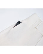 Pure Linen Wide-Leg Trousers with Wide Waistband Suitpure