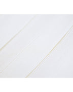 White Breathable Linen Pleated Midi Skirt Suitpure