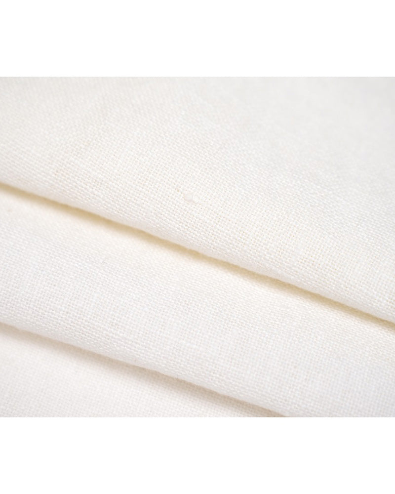 Pure Linen Wide-Leg Trousers with Wide Waistband Suitpure