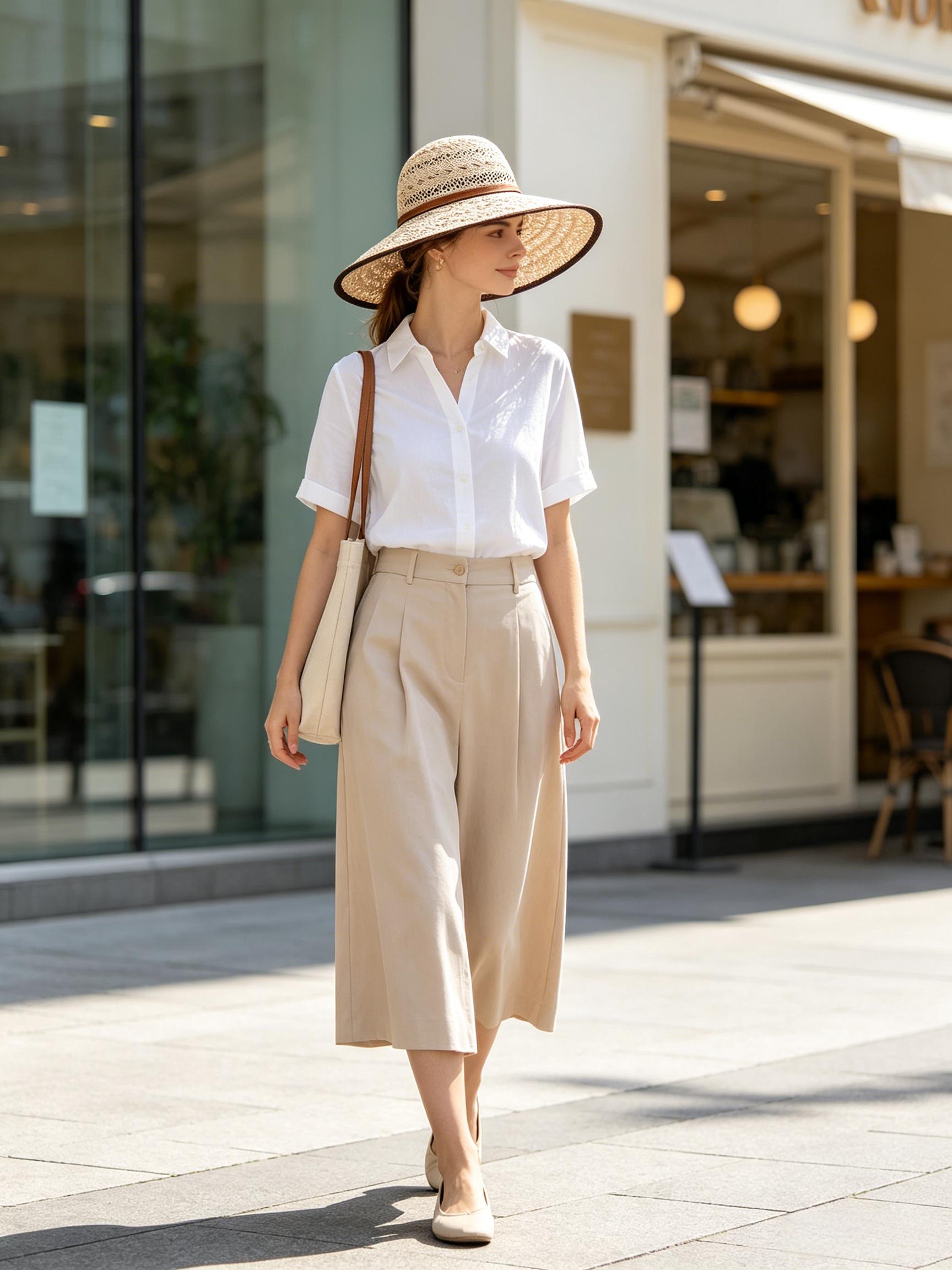 Women Summer Breathable Wide Brim Hollow Weave Straw Sun Hat Suitpure