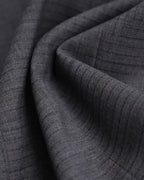Women’s Dark Grey Asymmetric Oblique Placket Waist-Cinching Long Blazer Dress