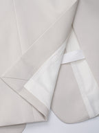 Light Taupe Notched‑Lapel Casual Blazer for Women