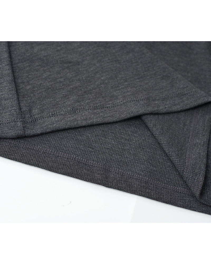 Minimal Deep V‑Neck Ribbed Layering Tank Top
