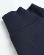 Mock‑Neck Wool‑Cotton‑Modal Soft Elbow‑Sleeve T‑Shirt Top
