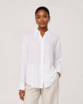 Italian One-Piece Collar Linen Shirt Suitpure